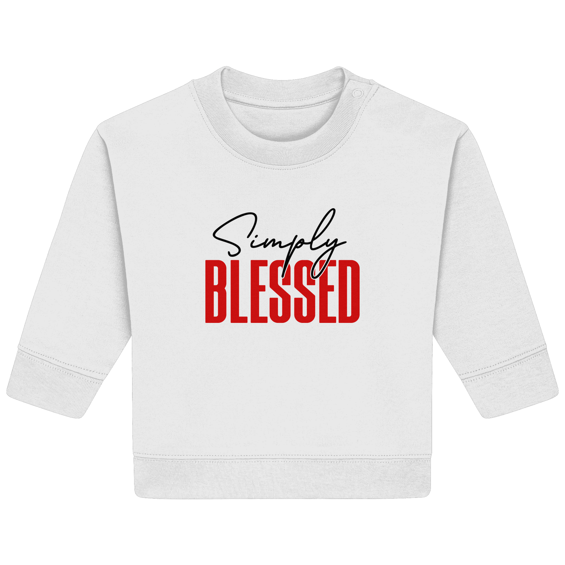 Simply Blessed | Christliches Design mit klarer Botschaft - Baby Organic Sweatshirt