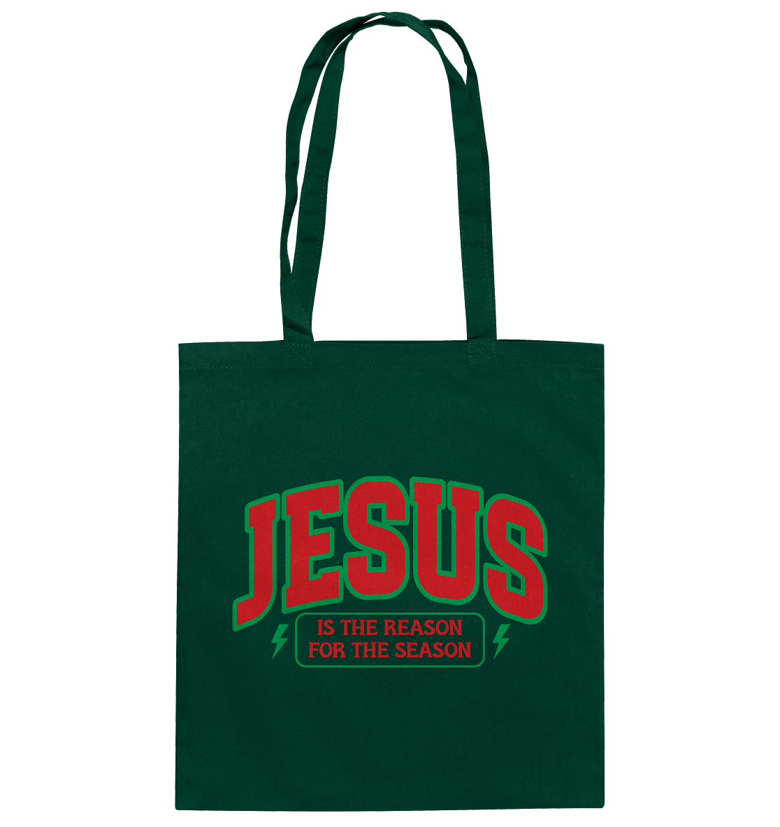 Jesus – Der Grund für die Weihnachtszeit (RG) - Baumwolltasche