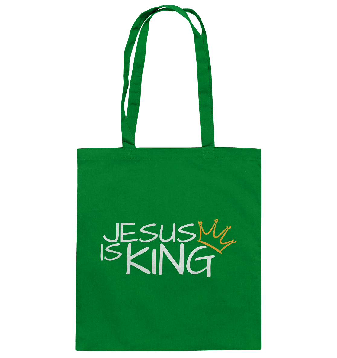 Jesus is King – Eine kraftvolle Botschaft des Glaubens | Christliche Kleidung - Baumwolltasche