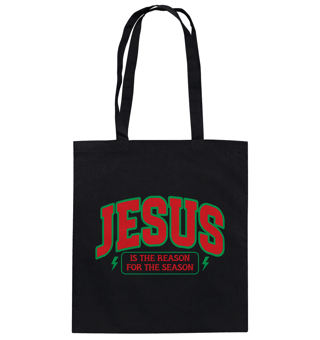 Jesus – Der Grund für die Weihnachtszeit (RG) - Baumwolltasche