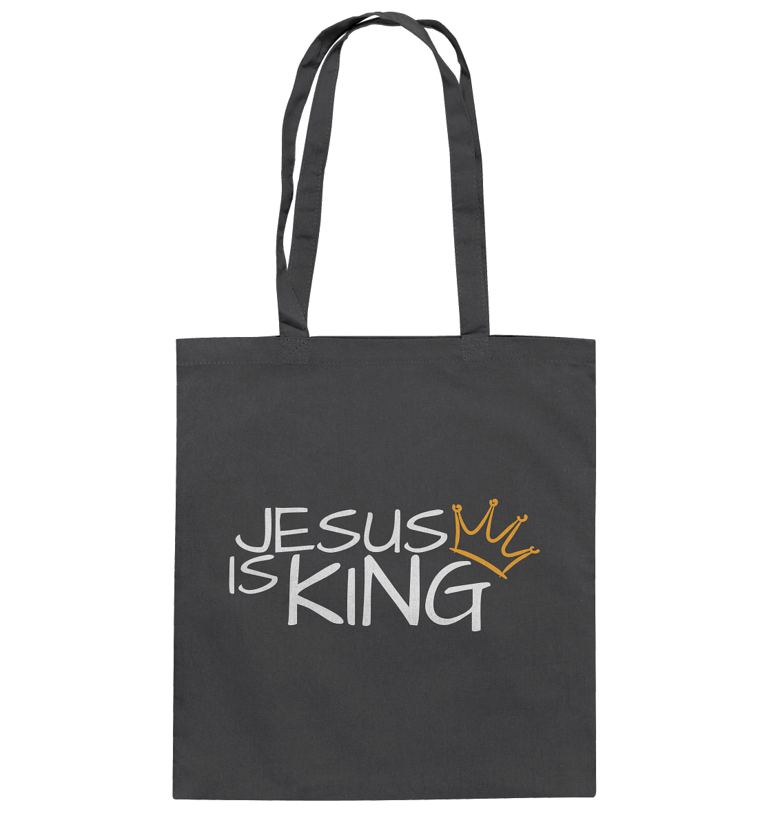 Jesus is King – Eine kraftvolle Botschaft des Glaubens | Christliche Kleidung - Baumwolltasche