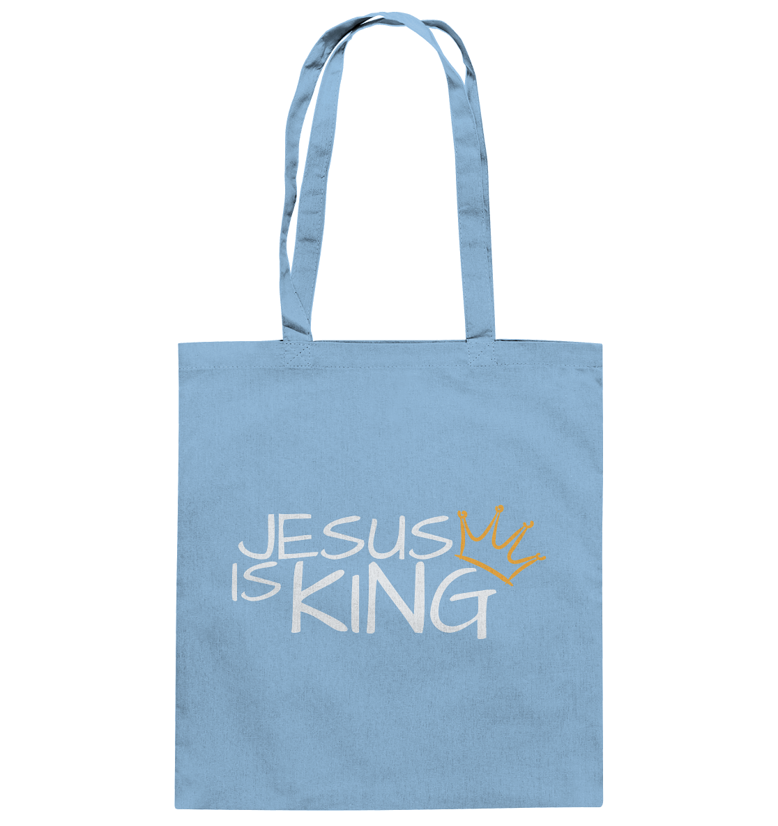 Jesus is King – Eine kraftvolle Botschaft des Glaubens | Christliche Kleidung - Baumwolltasche
