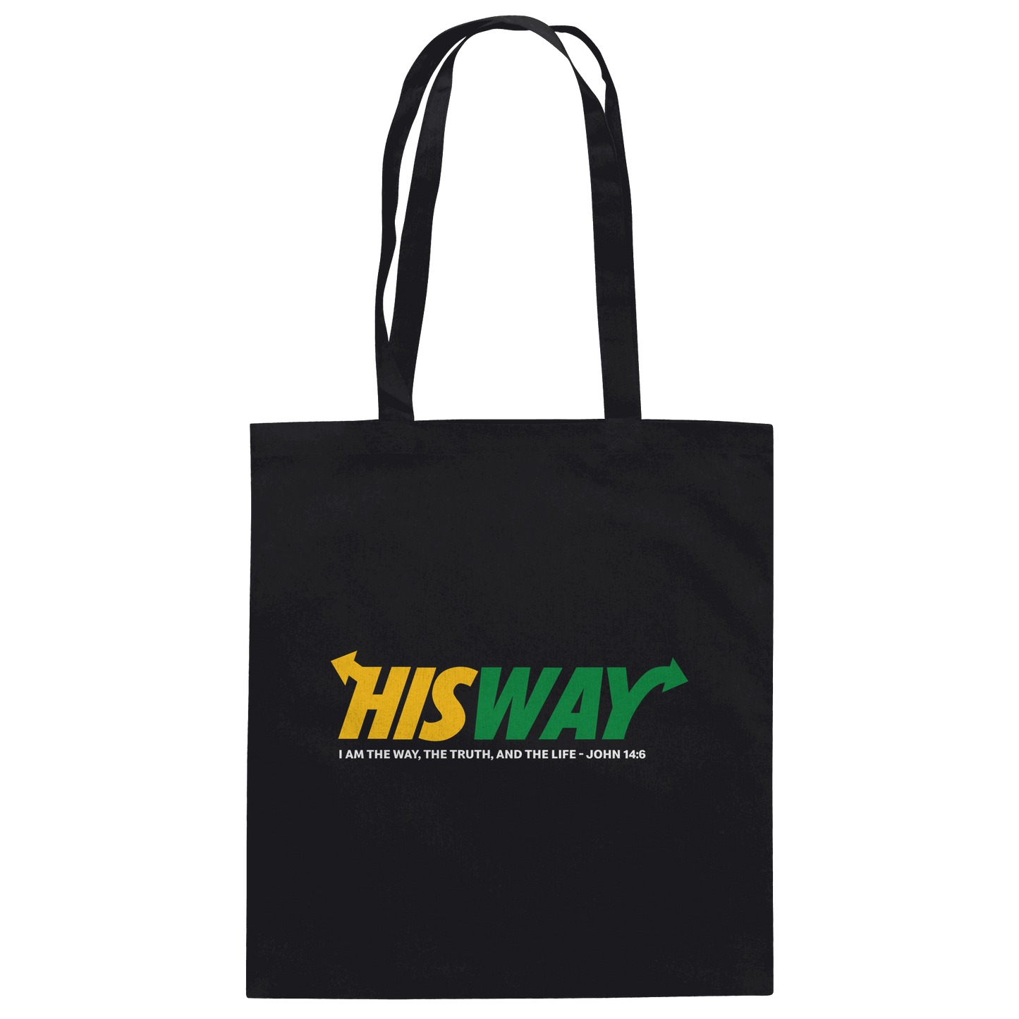 His Way – John 14:6 | Christliches Statement Design mit Johannes 14,6 - Baumwolltasche