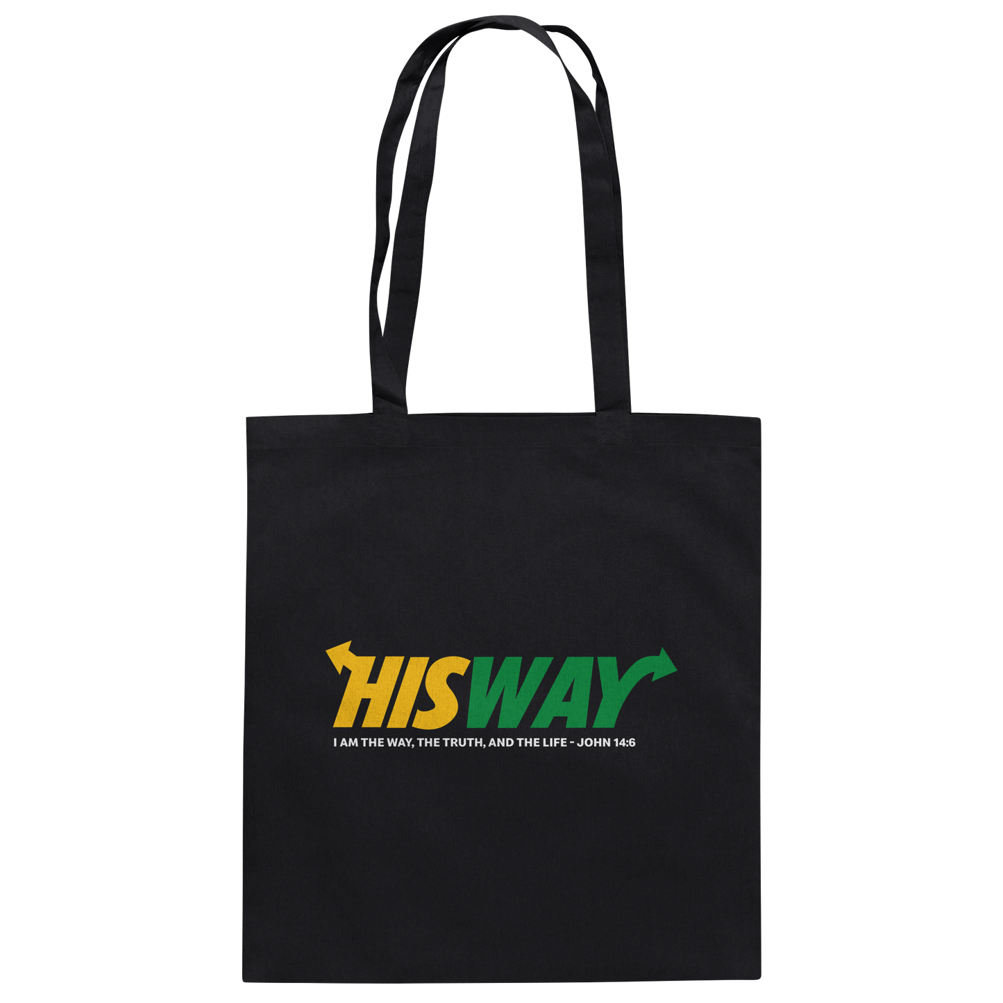 His Way – John 14:6 | Christliches Statement Design mit Johannes 14,6 - Baumwolltasche