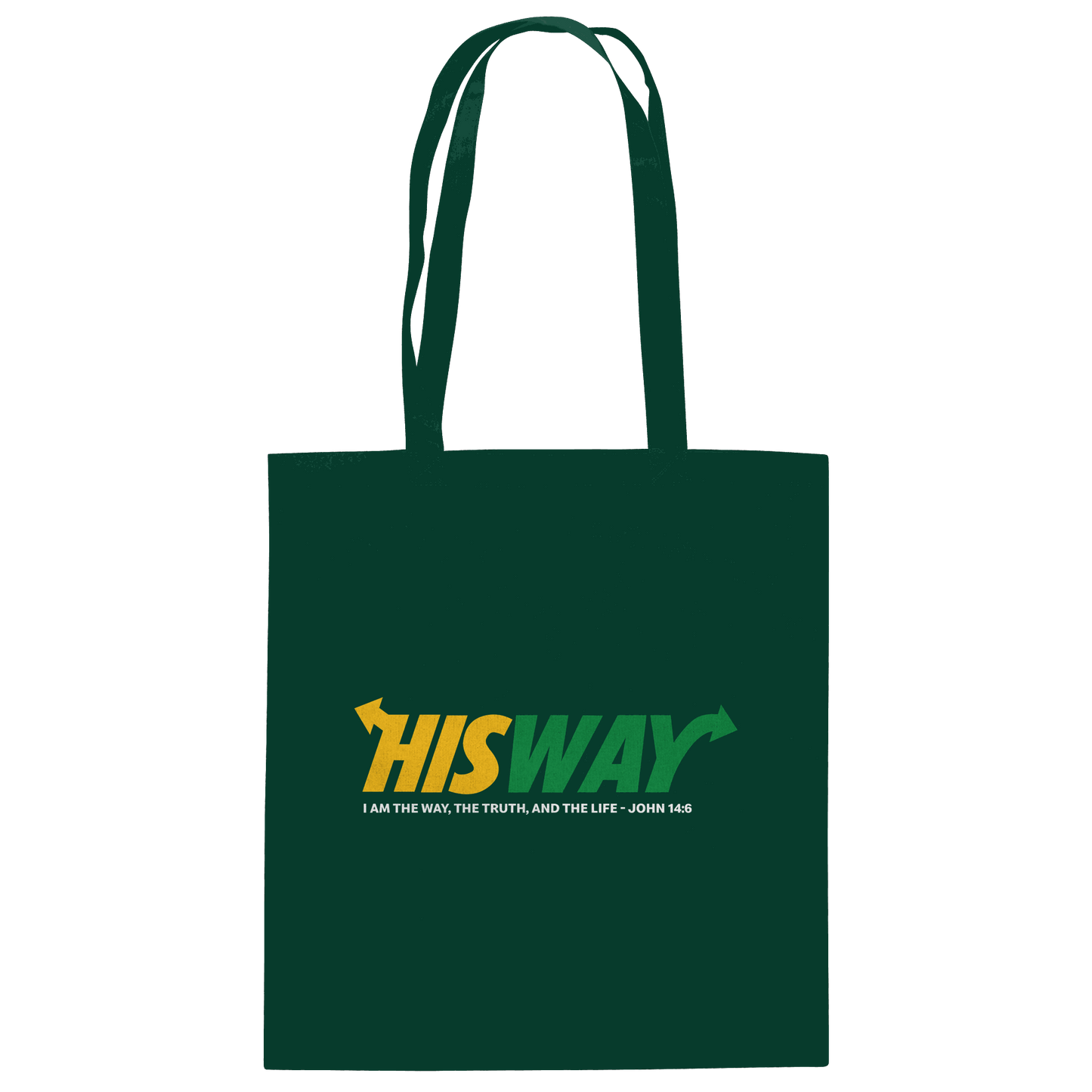 His Way – John 14:6 | Christliches Statement Design mit Johannes 14,6 - Baumwolltasche