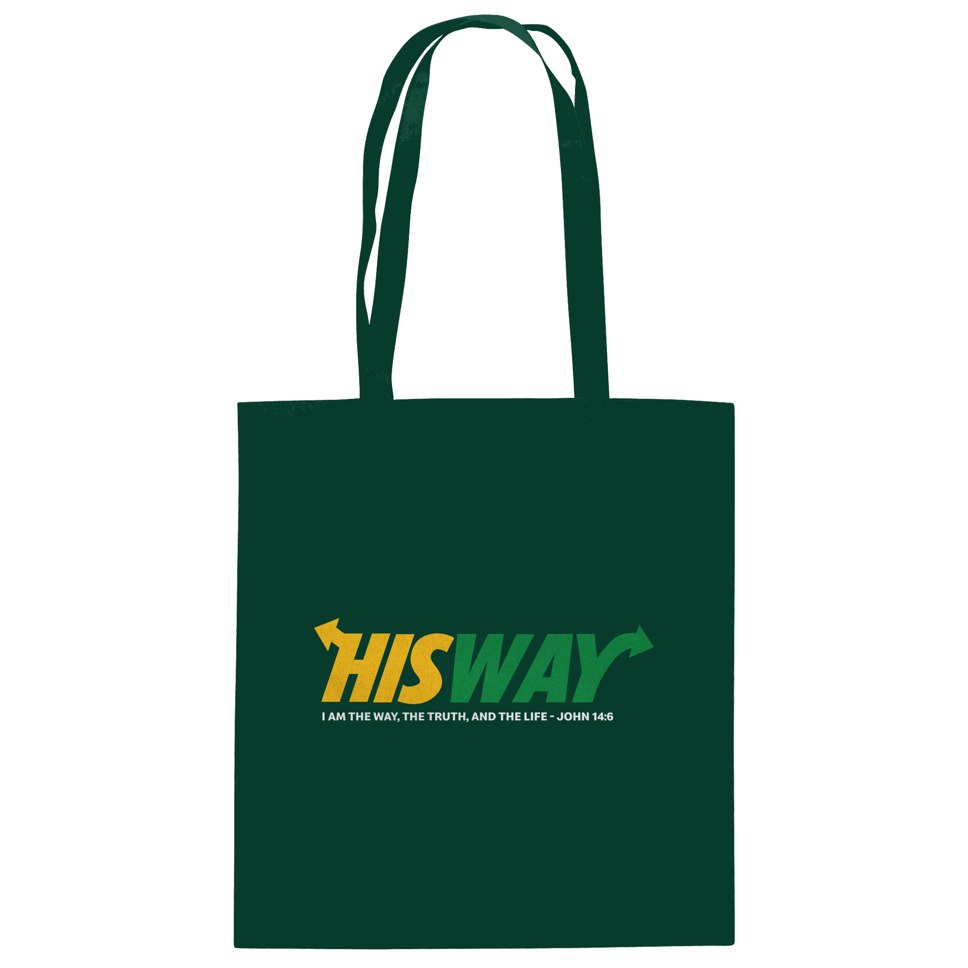 His Way – John 14:6 | Christliches Statement Design mit Johannes 14,6 - Baumwolltasche