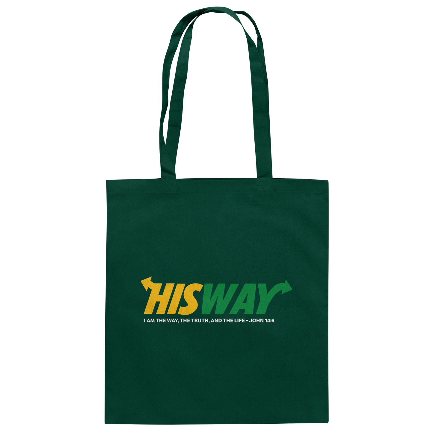 His Way – John 14:6 | Christliches Statement Design mit Johannes 14,6 - Baumwolltasche