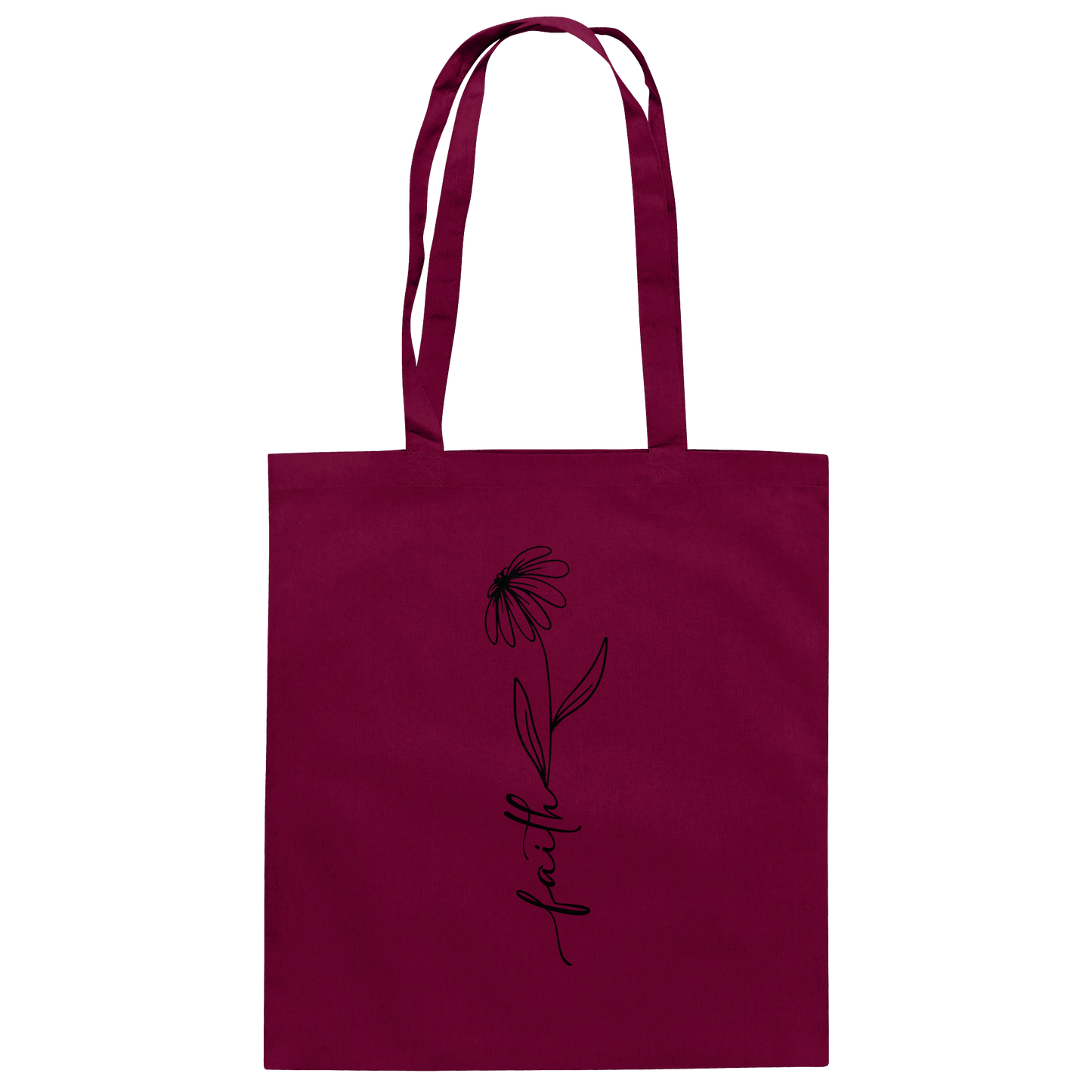 Faith – Glaube, der aufblüht - Baumwolltasche