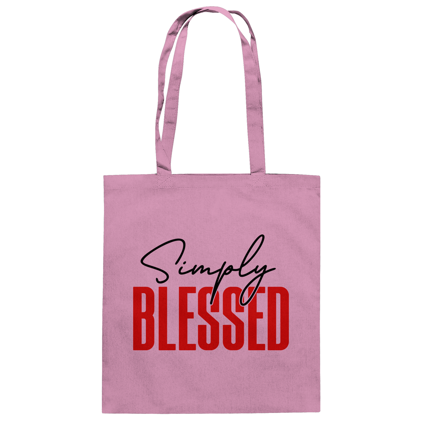 Simply Blessed | Christliches Design mit klarer Botschaft - Baumwolltasche