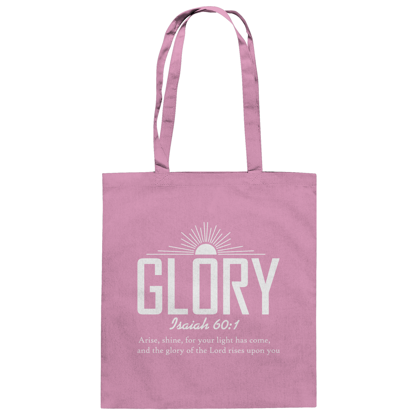 Isaiah 60:1 – Glory | Christliches Design mit Bibelvers - Baumwolltasche