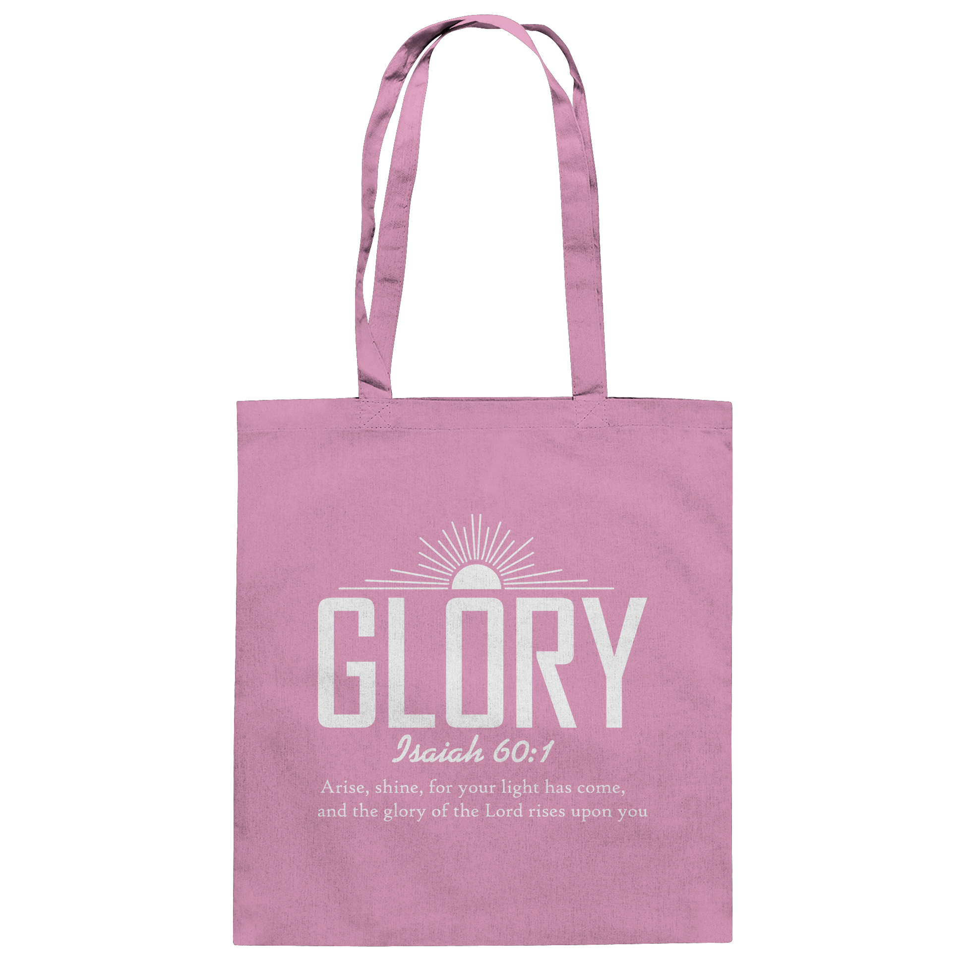 Isaiah 60:1 – Glory | Christliches Design mit Bibelvers - Baumwolltasche