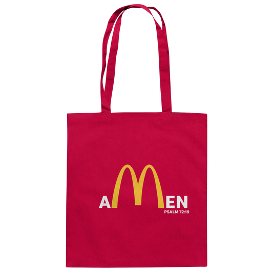 Amen Psalm 72:19 – Christian Statement Design | Blessed be God forever - Cotton bag