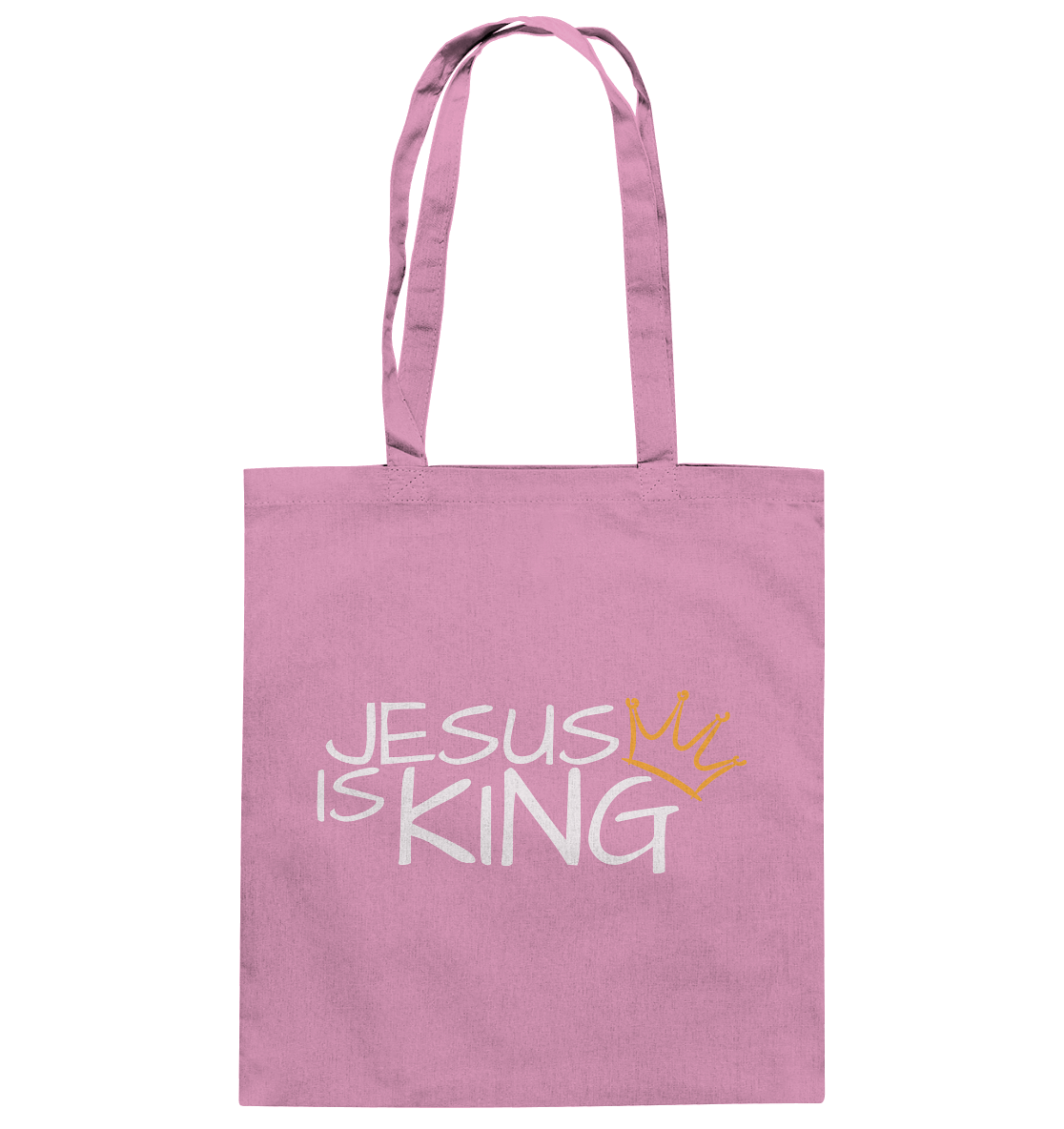 Jesus is King – Eine kraftvolle Botschaft des Glaubens | Christliche Kleidung - Baumwolltasche