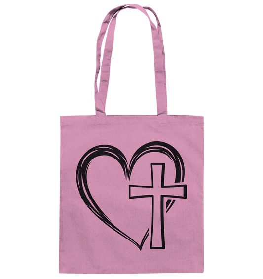 Herz & Kreuz Design - Baumwolltasche