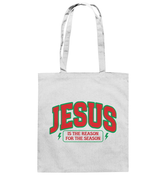 Jesus – Der Grund für die Weihnachtszeit (RG) - Baumwolltasche