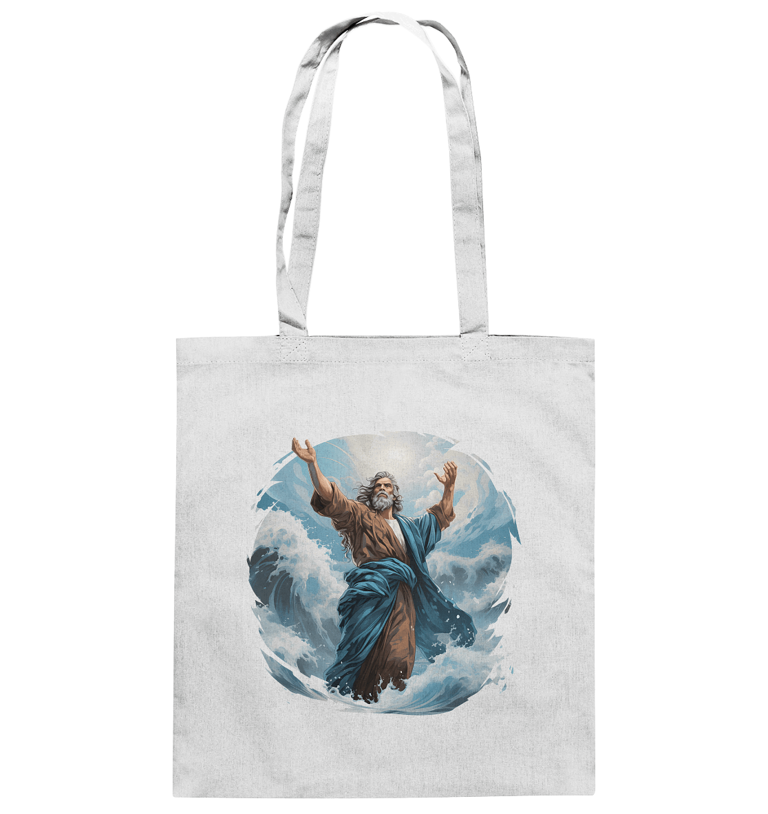Moses – Glaube, der das Meer teilt | Christliche Kleidung - Baumwolltasche
