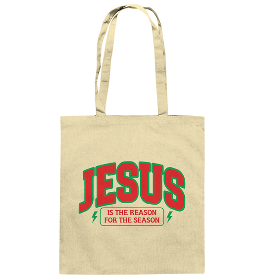 Jesus – Der Grund für die Weihnachtszeit (RG) - Baumwolltasche