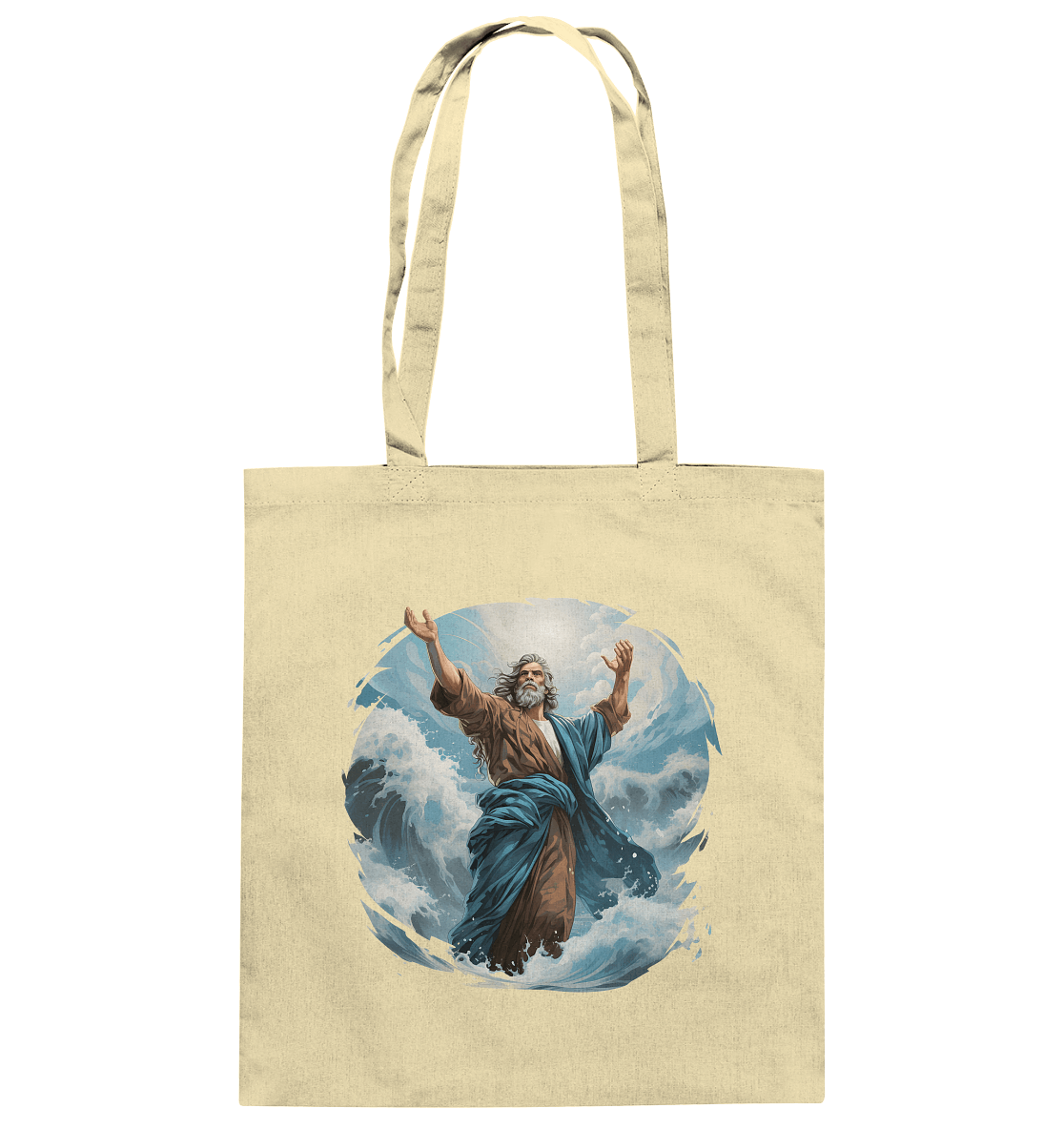 Moses – Glaube, der das Meer teilt | Christliche Kleidung - Baumwolltasche