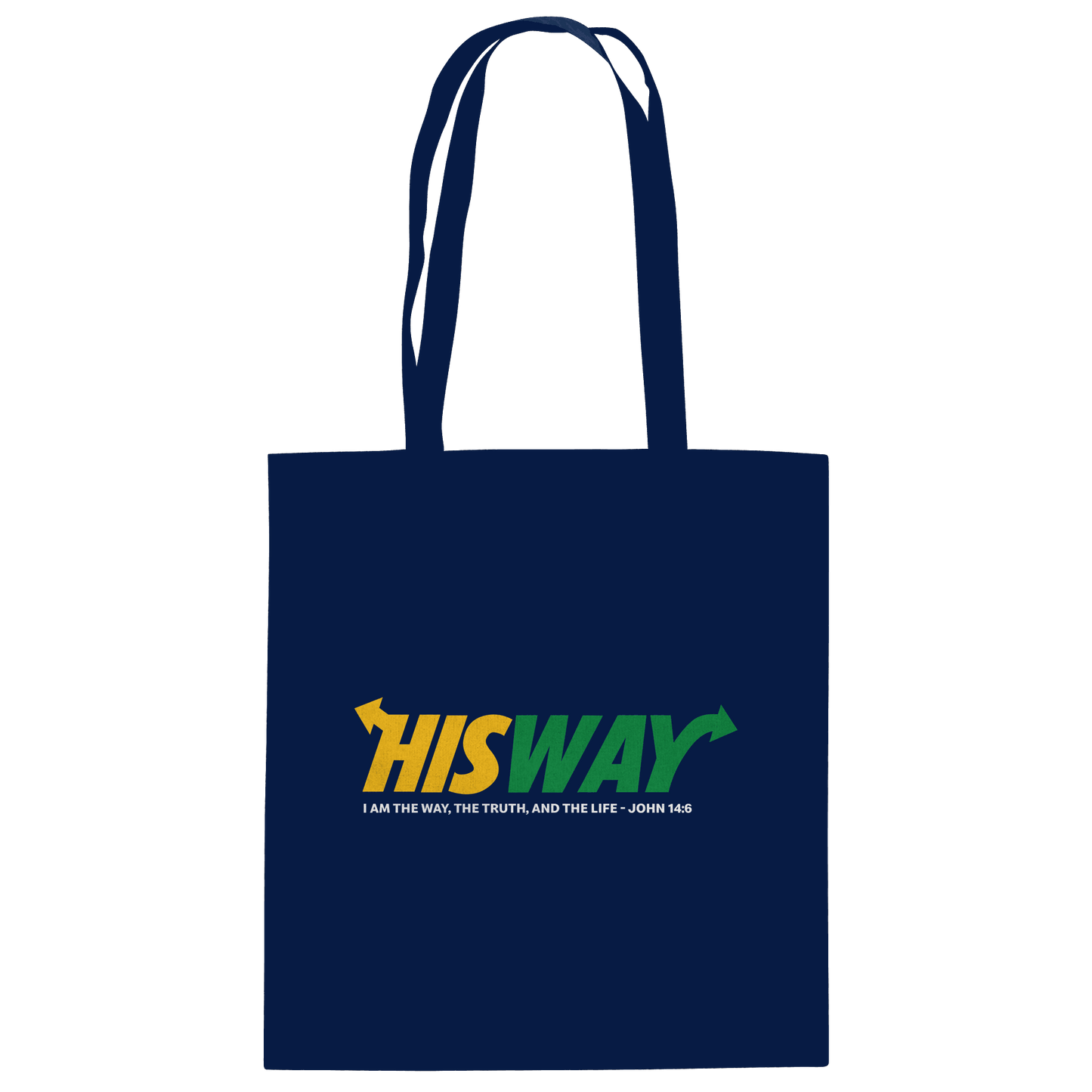 His Way – John 14:6 | Christliches Statement Design mit Johannes 14,6 - Baumwolltasche