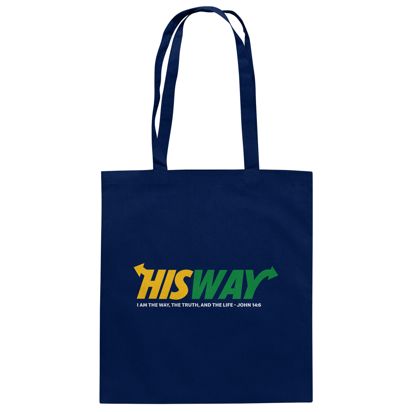 His Way – John 14:6 | Christliches Statement Design mit Johannes 14,6 - Baumwolltasche