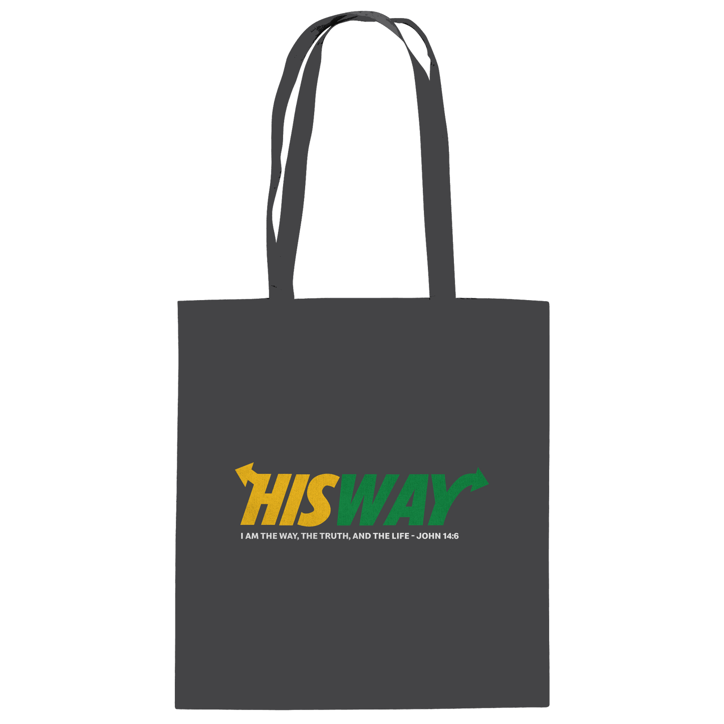 His Way – John 14:6 | Christliches Statement Design mit Johannes 14,6 - Baumwolltasche