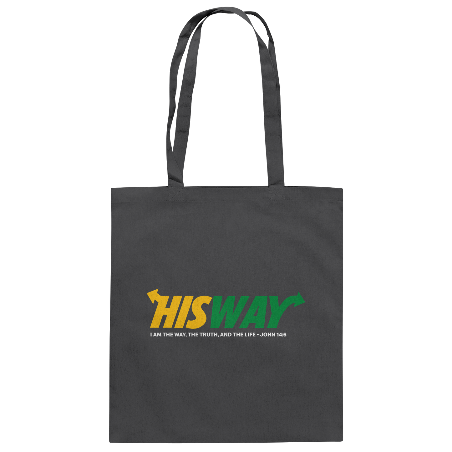 His Way – John 14:6 | Christliches Statement Design mit Johannes 14,6 - Baumwolltasche