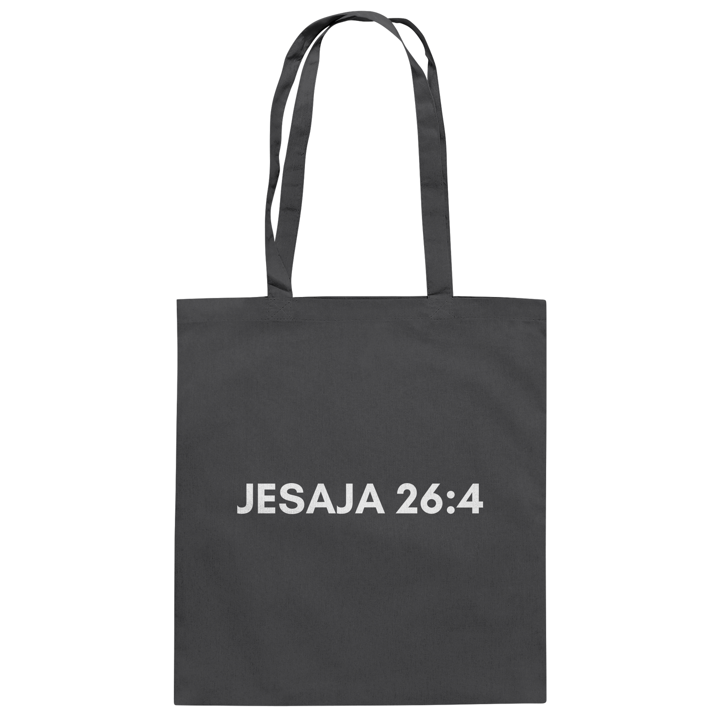 Jesaja 26,4 – Der Herr ist ein ewiger Fels | Christliches Bibelvers Design - Baumwolltasche