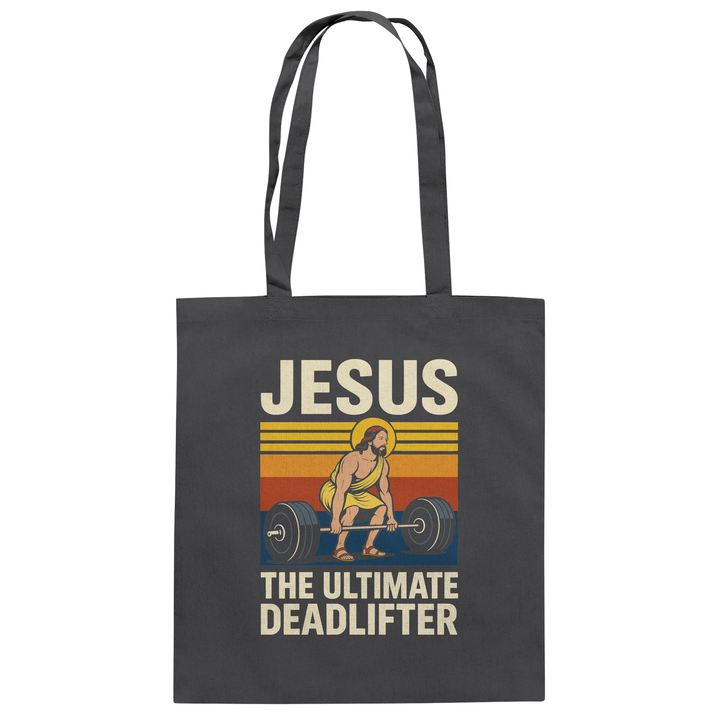 Jesus Deadlifter – Jesus the Ultimate Deadlifter | Christliches Fitness Design - Baumwolltasche