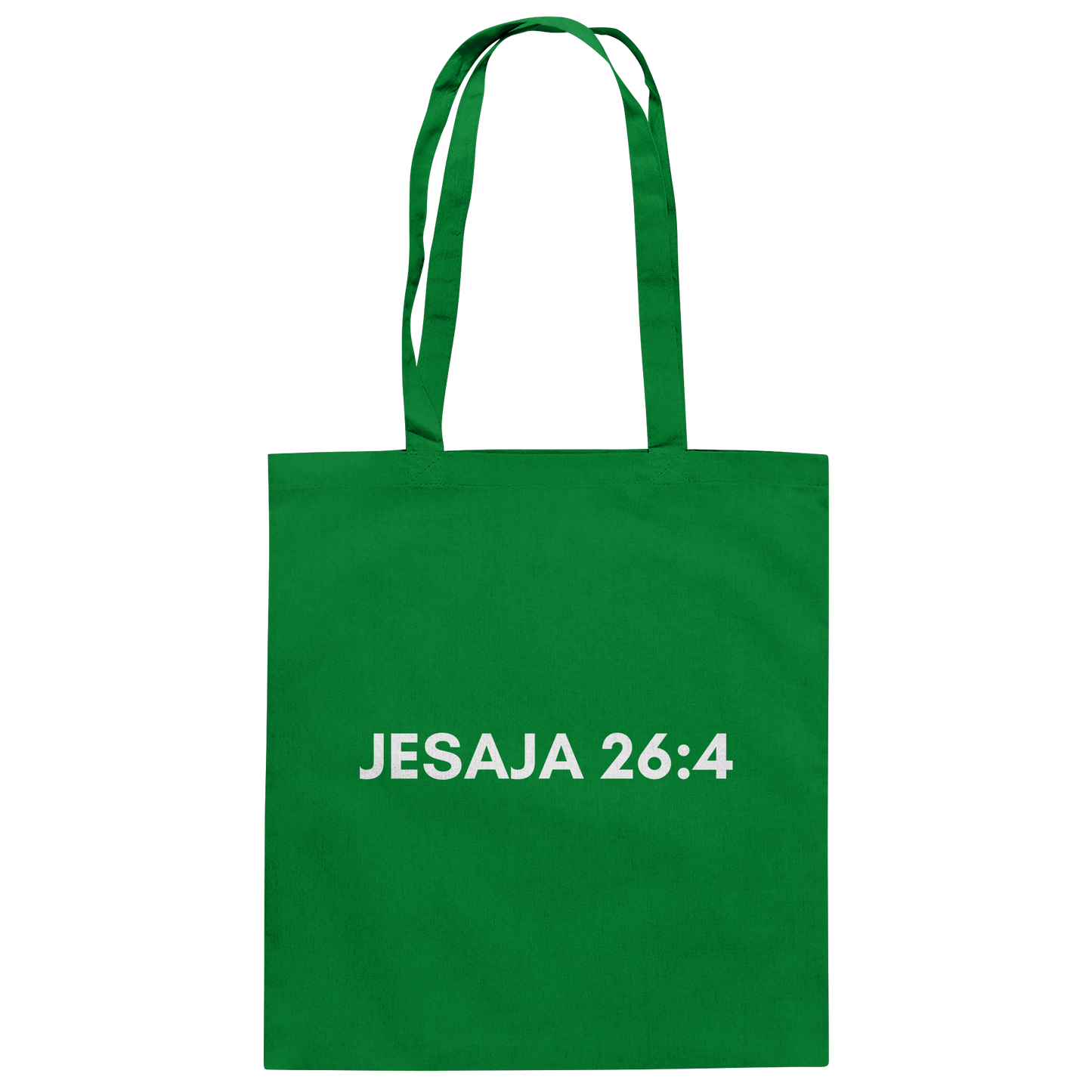 Jesaja 26,4 – Der Herr ist ein ewiger Fels | Christliches Bibelvers Design - Baumwolltasche