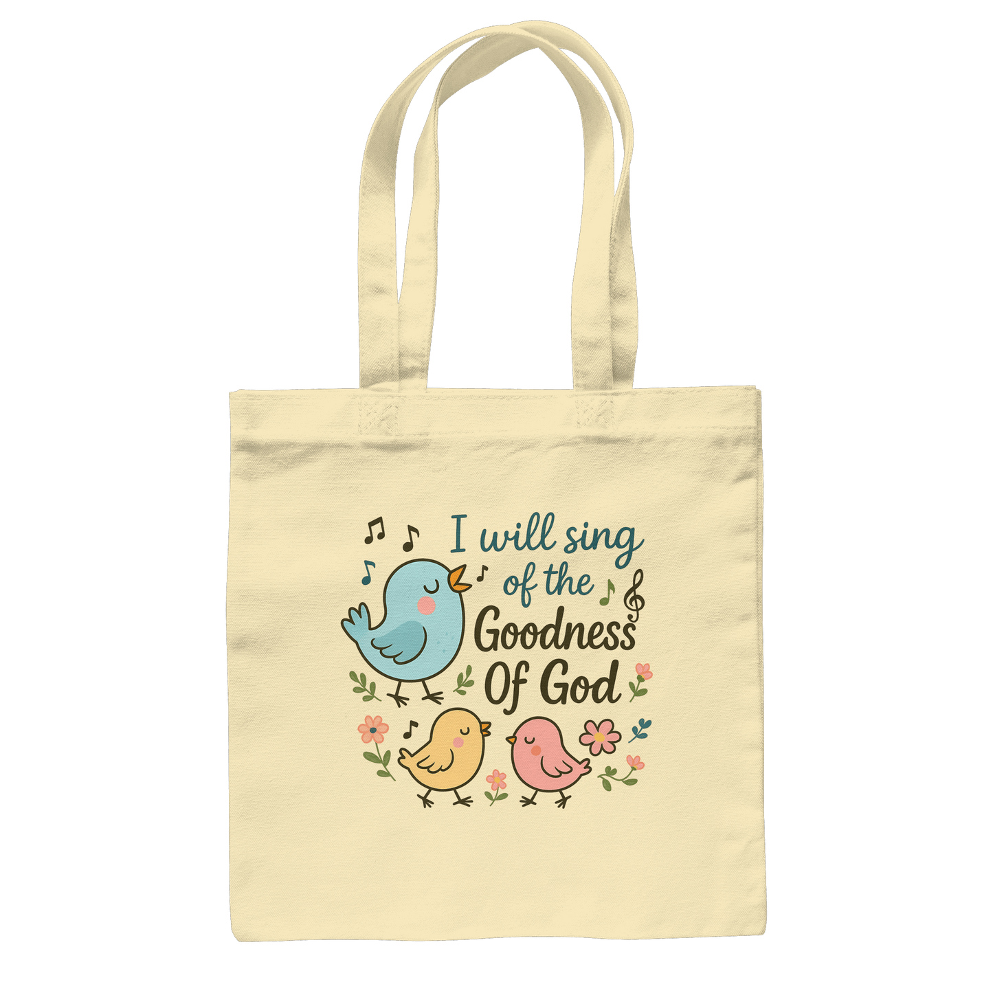 I will sing of the goodness of God | Christliche Produkte - Baumwolltasche