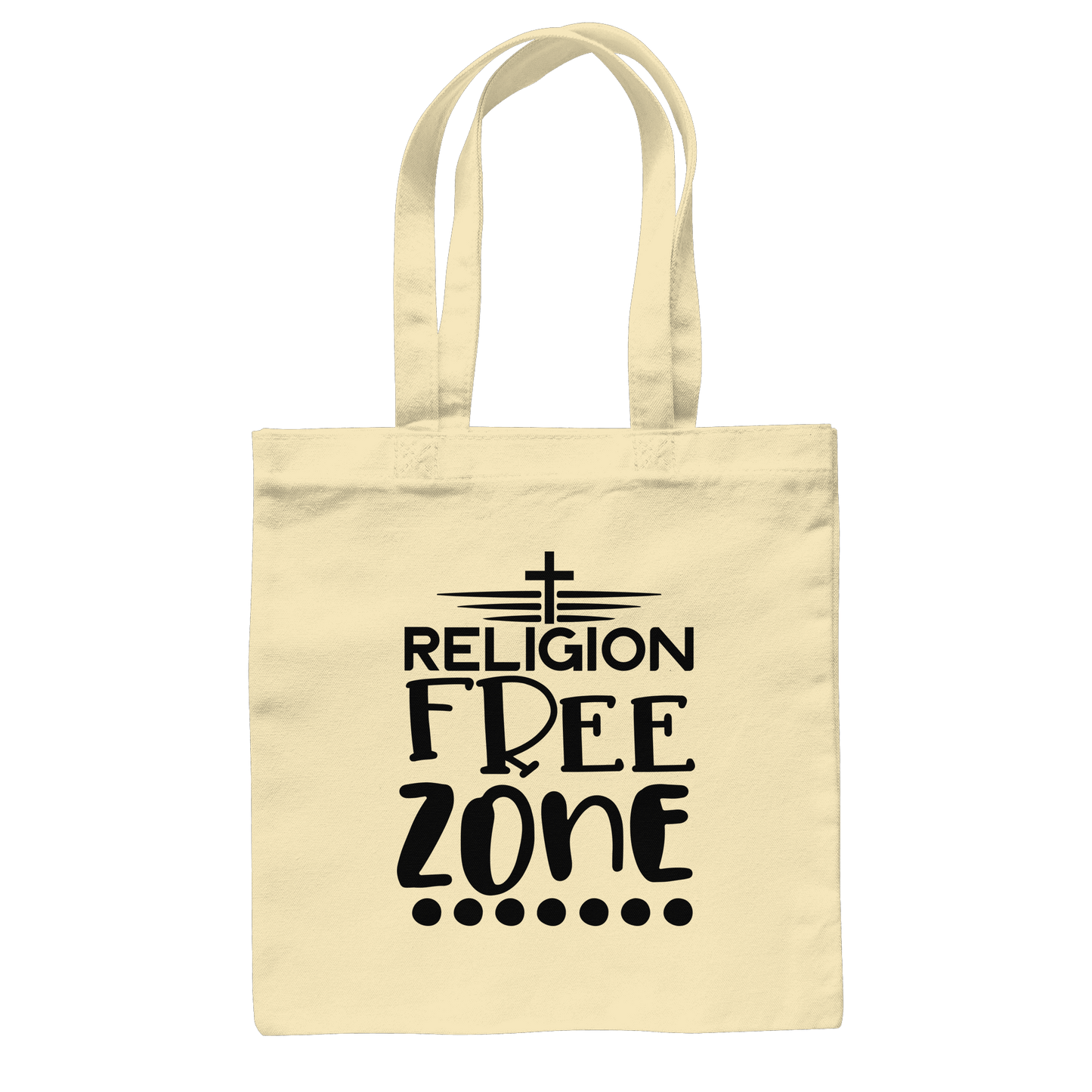 Religion Free Zone | Christliche Kleidung & Geschenke mit Botschaft - Baumwolltasche