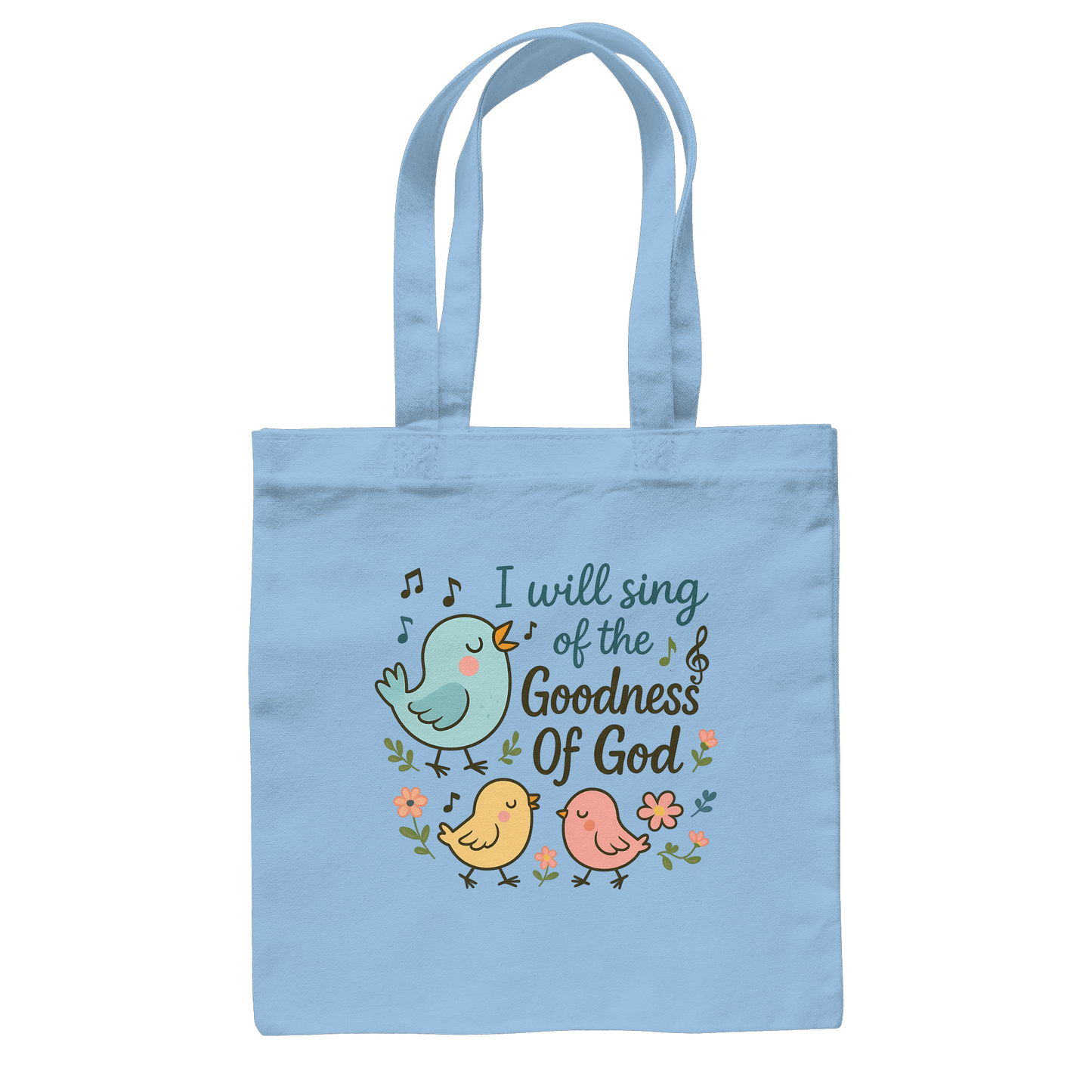 I will sing of the goodness of God | Christliche Produkte - Baumwolltasche