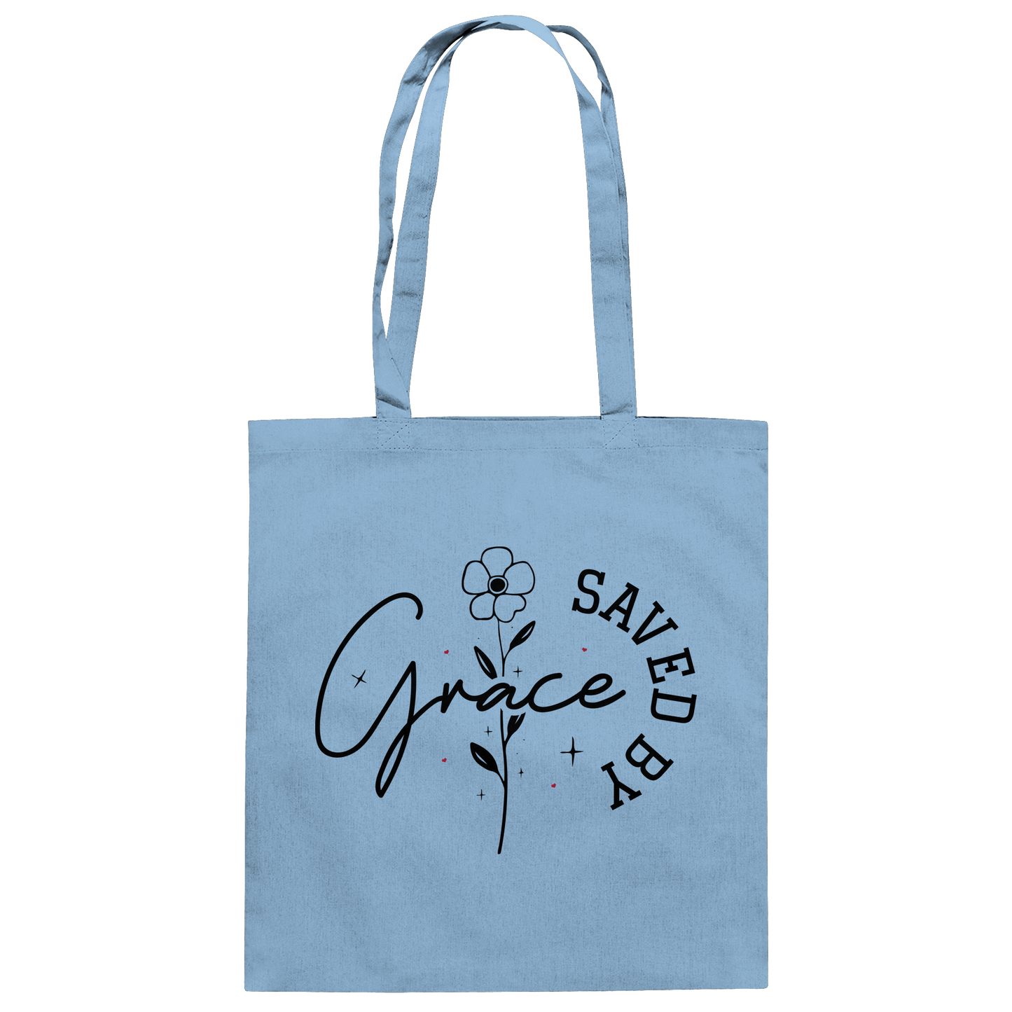 Saved by Grace – ein schlichtes Design mit tiefer Botschaft - Baumwolltasche