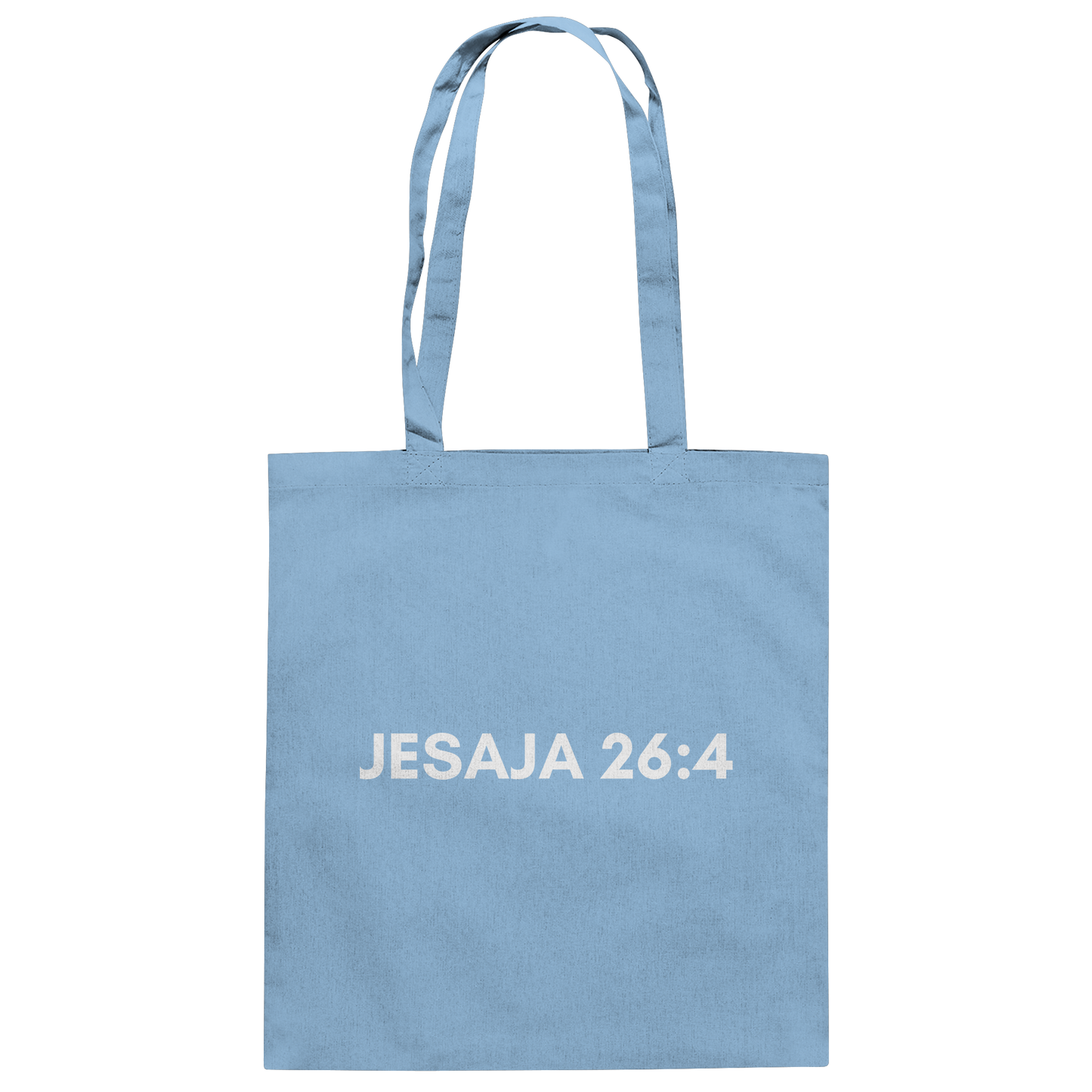 Jesaja 26,4 – Der Herr ist ein ewiger Fels | Christliches Bibelvers Design - Baumwolltasche