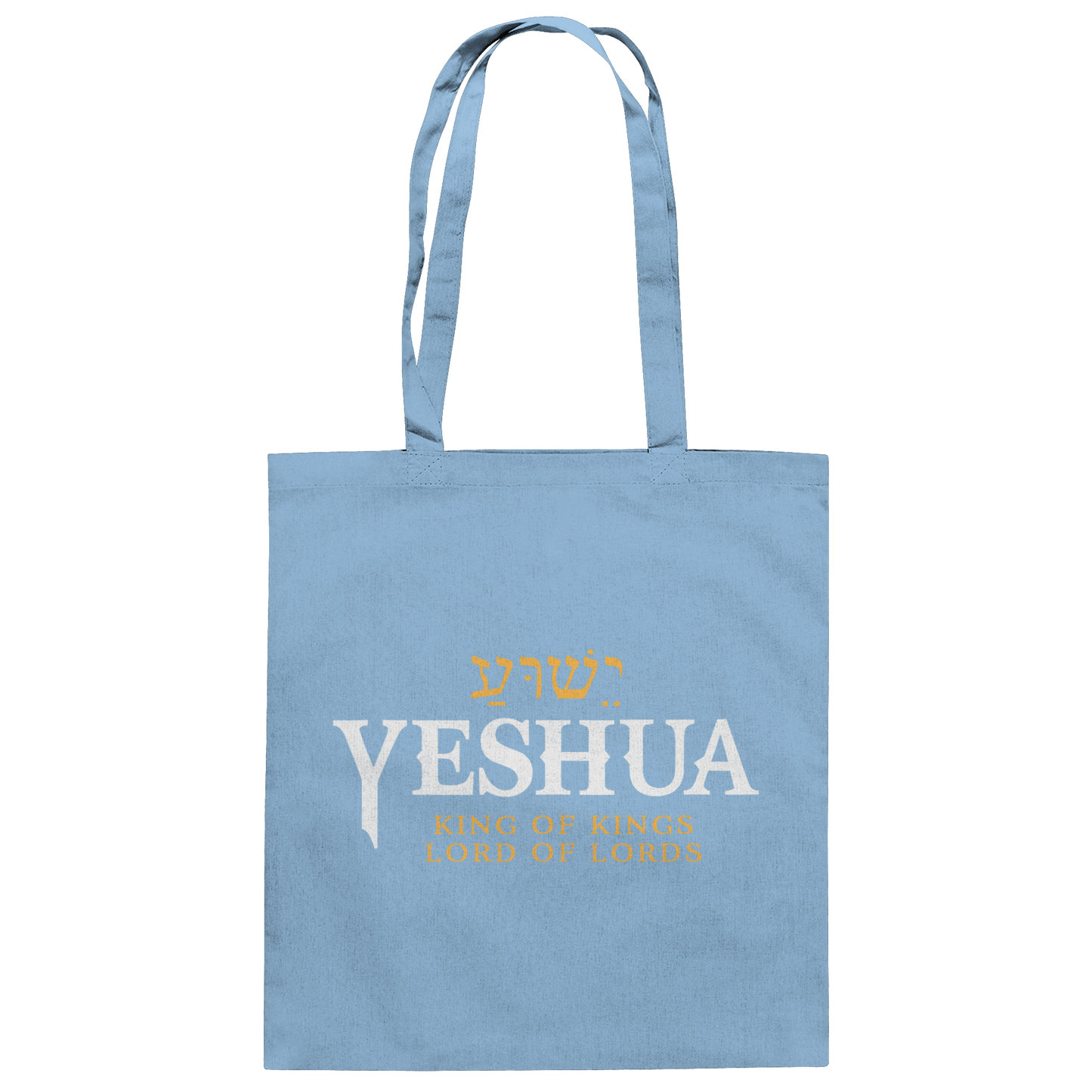 Yeshua – King of Kings, Lord of Lords | Christliches Design mit dem Namen Jesu - Baumwolltasche