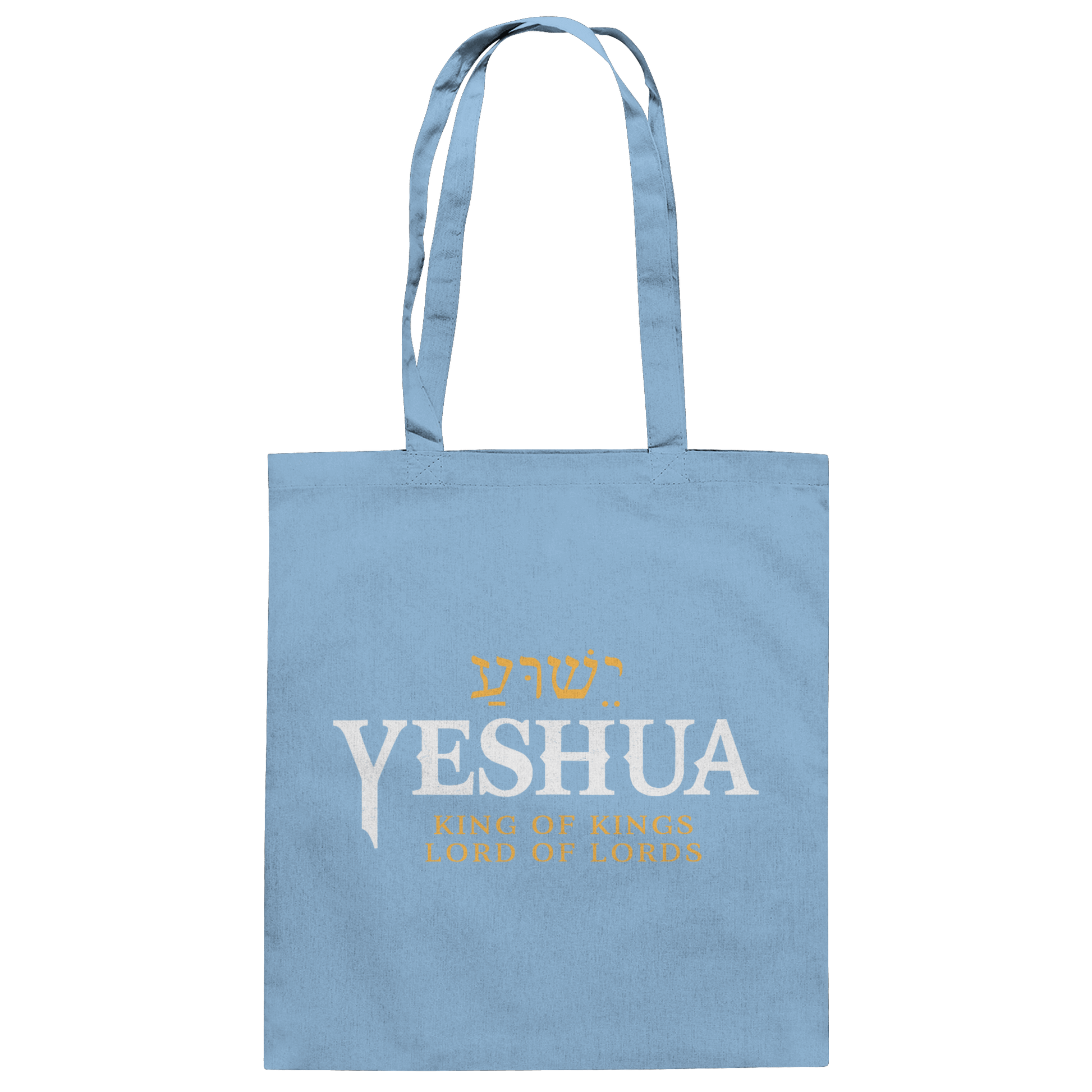 Yeshua – King of Kings, Lord of Lords | Christliches Design mit dem Namen Jesu - Baumwolltasche