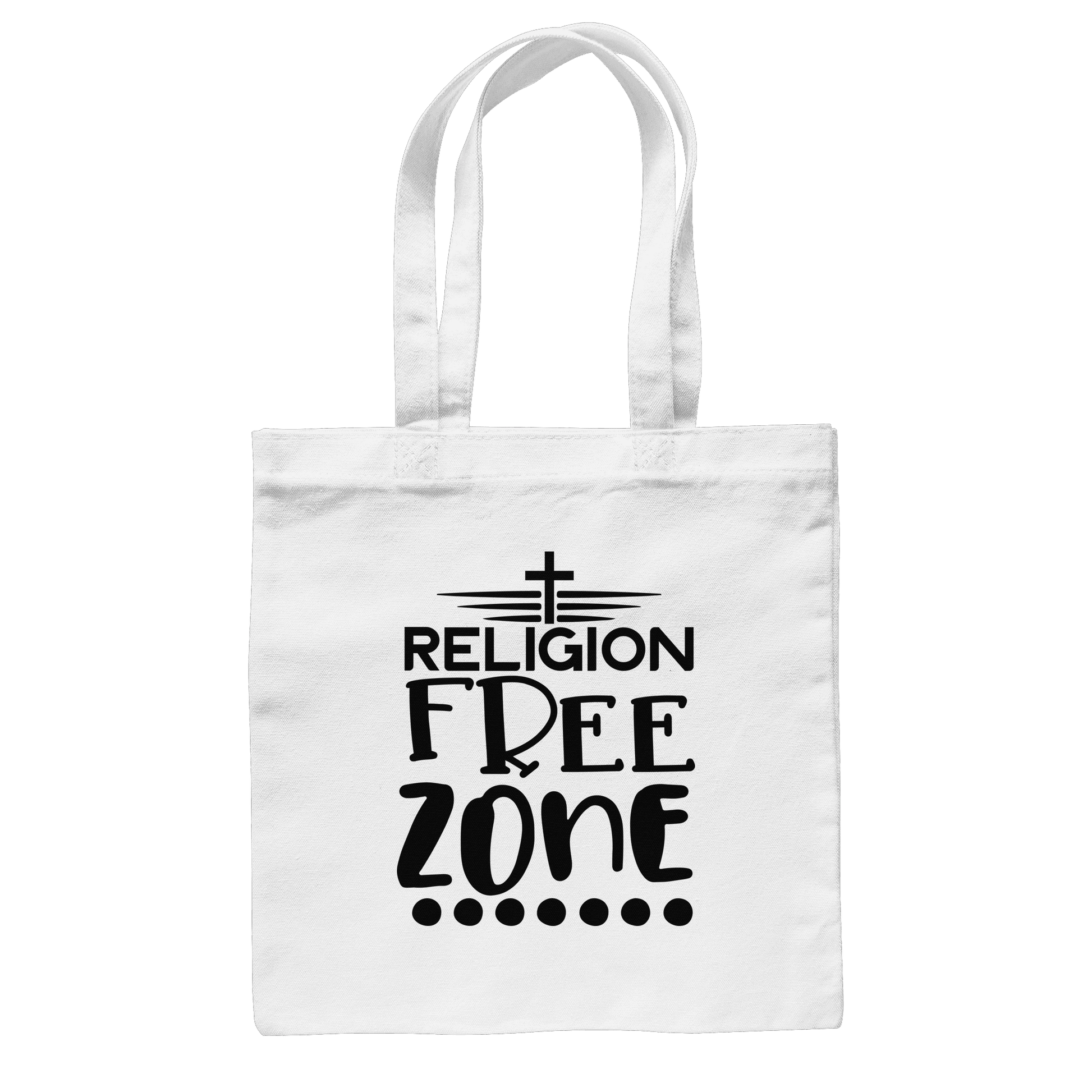 Religion Free Zone | Christliche Kleidung & Geschenke mit Botschaft - Baumwolltasche