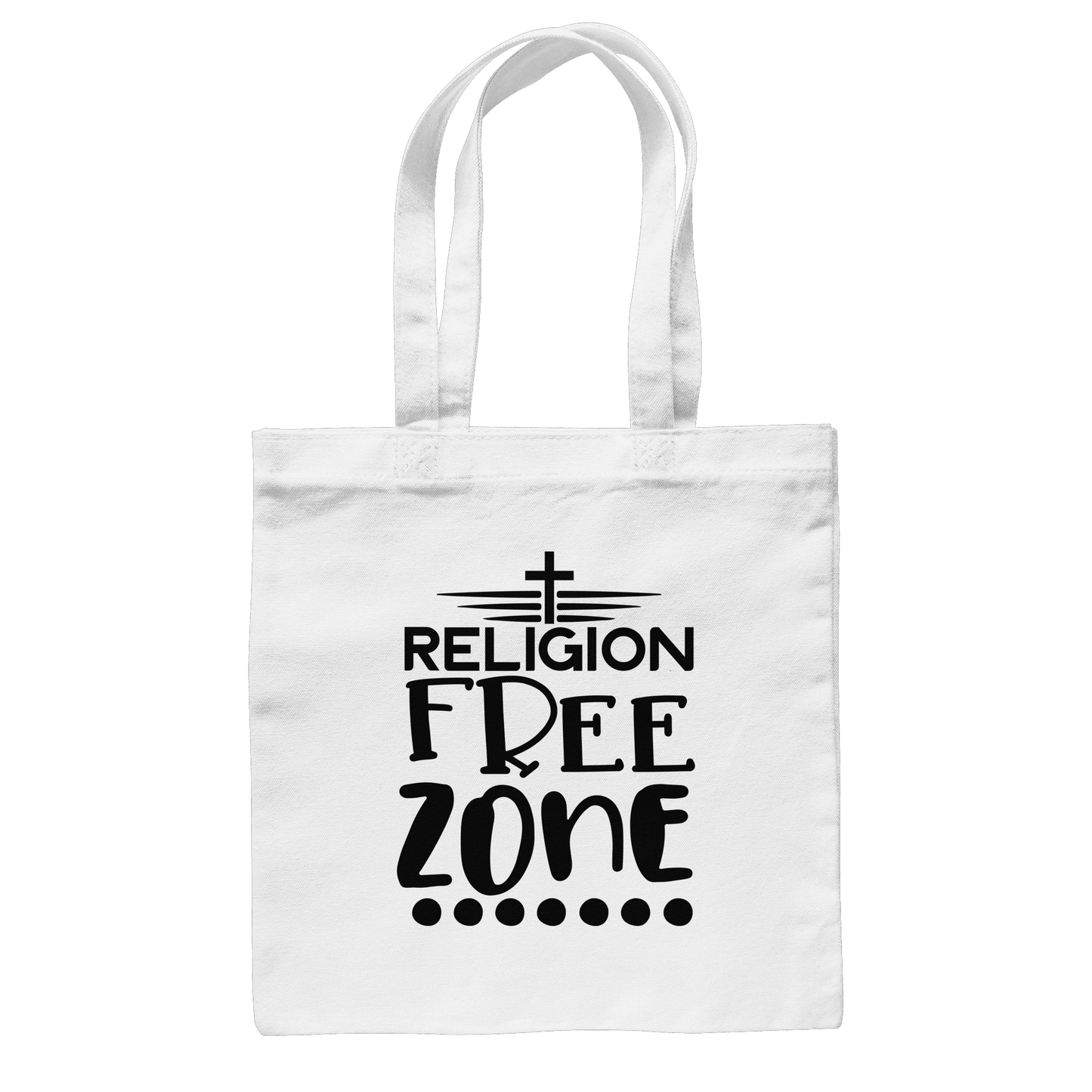 Religion Free Zone | Christliche Kleidung & Geschenke mit Botschaft - Baumwolltasche