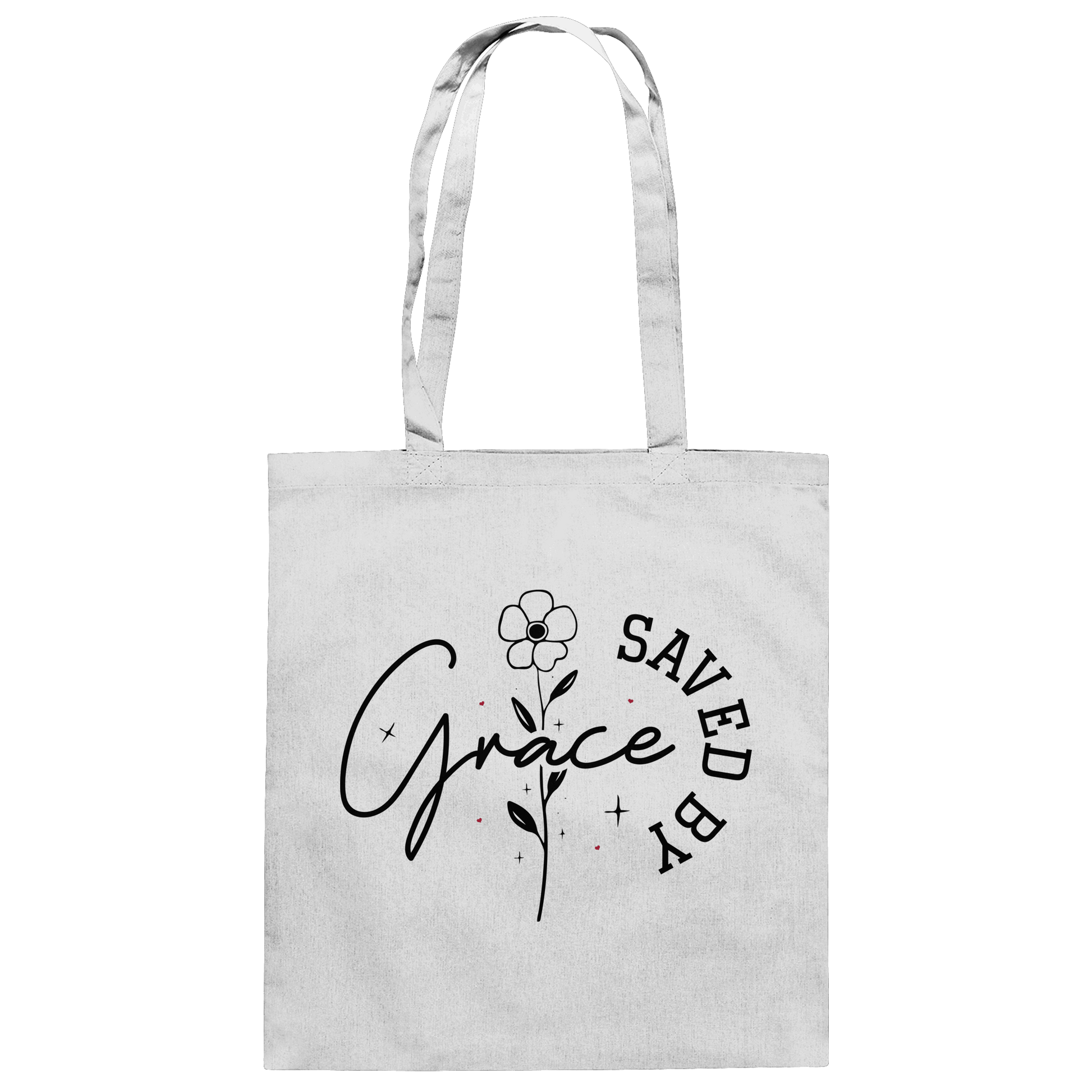 Saved by Grace – ein schlichtes Design mit tiefer Botschaft - Baumwolltasche