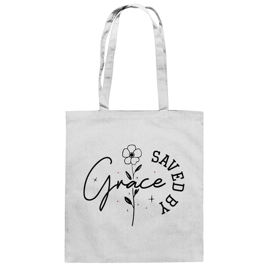 Saved by Grace – ein schlichtes Design mit tiefer Botschaft - Baumwolltasche