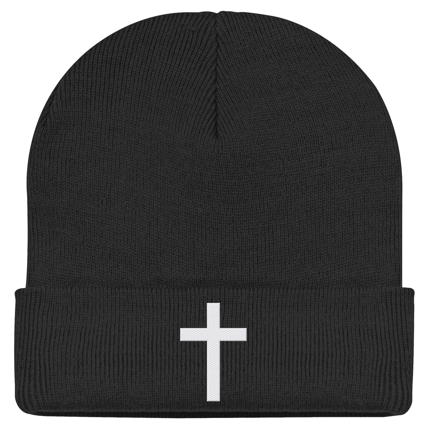 Kreuz gestickt – schlichtes Design mit tiefer Bedeutung (Stick) - Classic Beanie