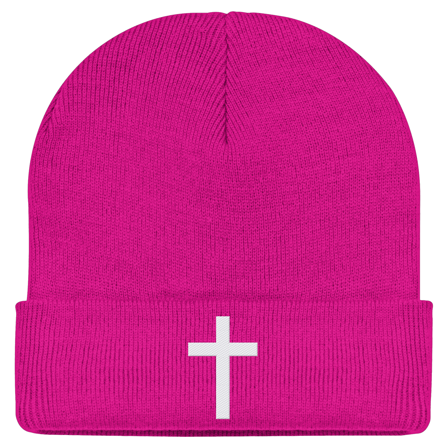 Kreuz gestickt – schlichtes Design mit tiefer Bedeutung (Stick) - Classic Beanie