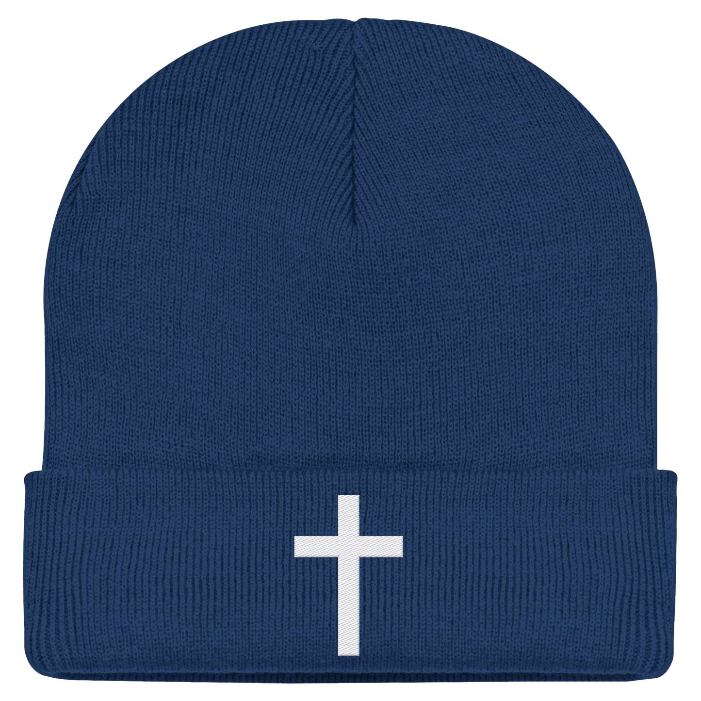 Kreuz gestickt – schlichtes Design mit tiefer Bedeutung (Stick) - Classic Beanie