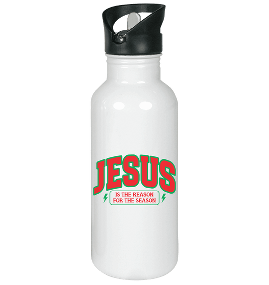 Jesus – Der Grund für die Weihnachtszeit (RG) - Edelstahl-Trinkflasche