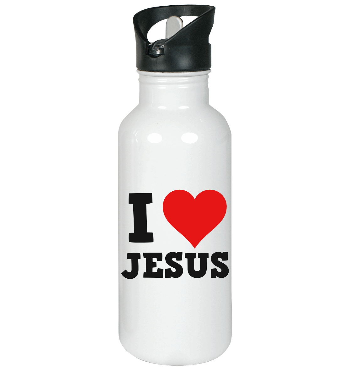 I Love Jesus - Edelstahl-Trinkflasche