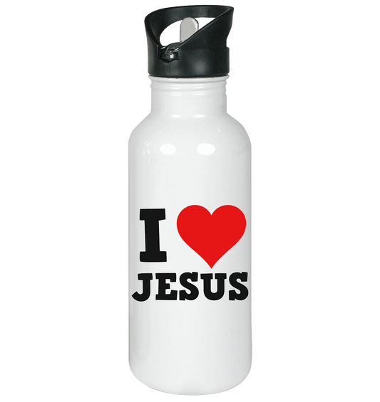 I Love Jesus - Edelstahl-Trinkflasche