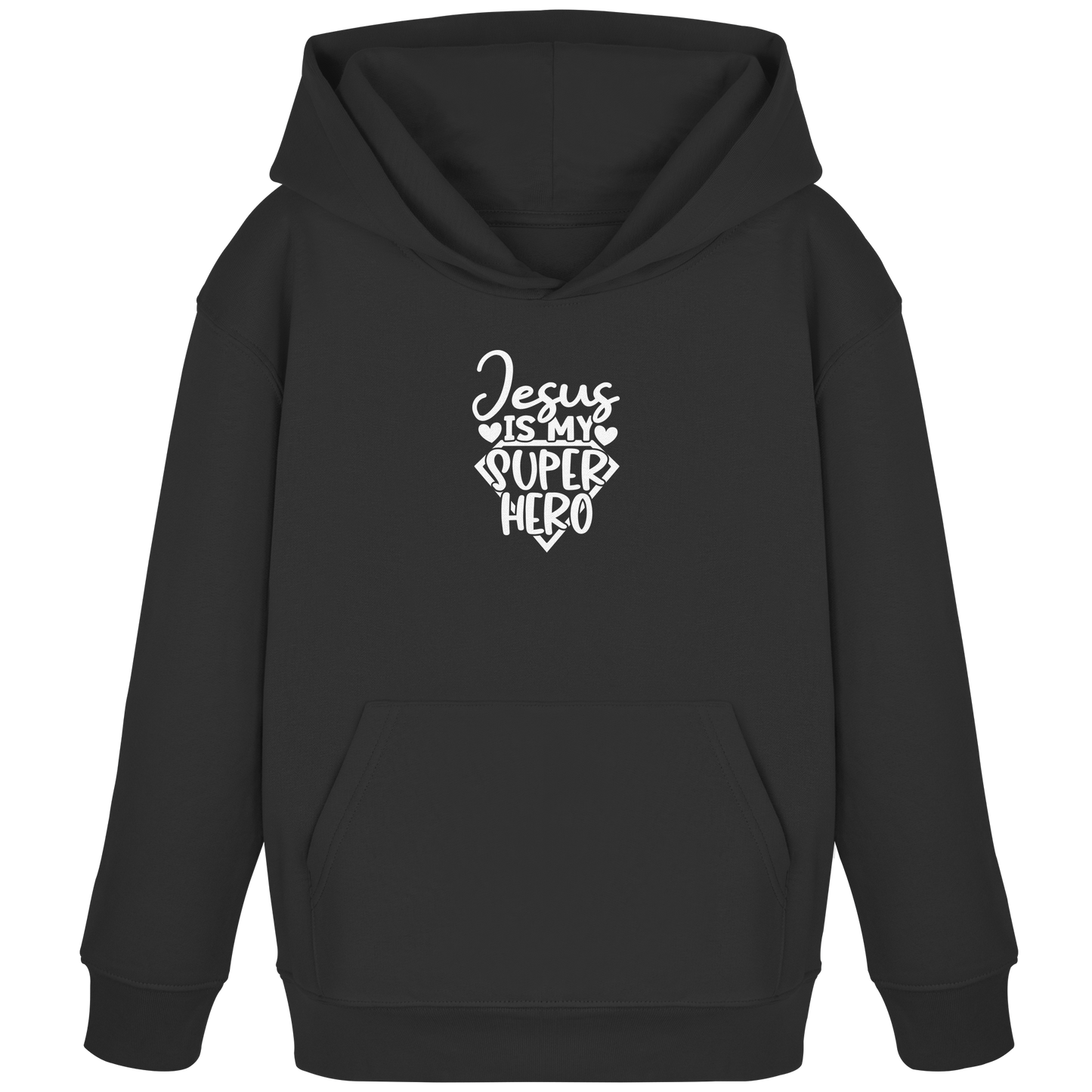 Jesus ist mein Superheld - Kids Organic Hoodie