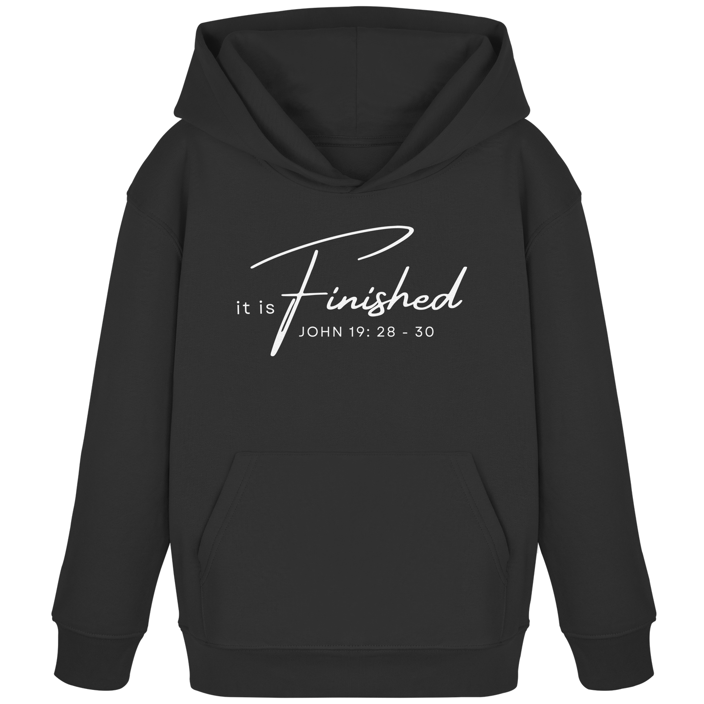 Es ist vollbracht: Inspiriert von Johannes 19 - Kids Organic Hoodie