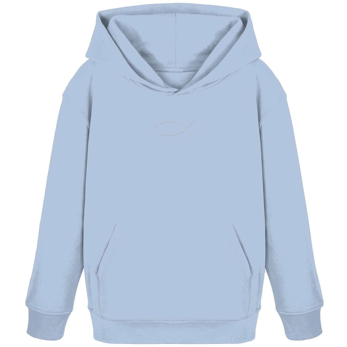 Der Ichthys – Ein zeitloses Zeichen (Stick) | Christliche Kleidung - Kids Organic Hoodie