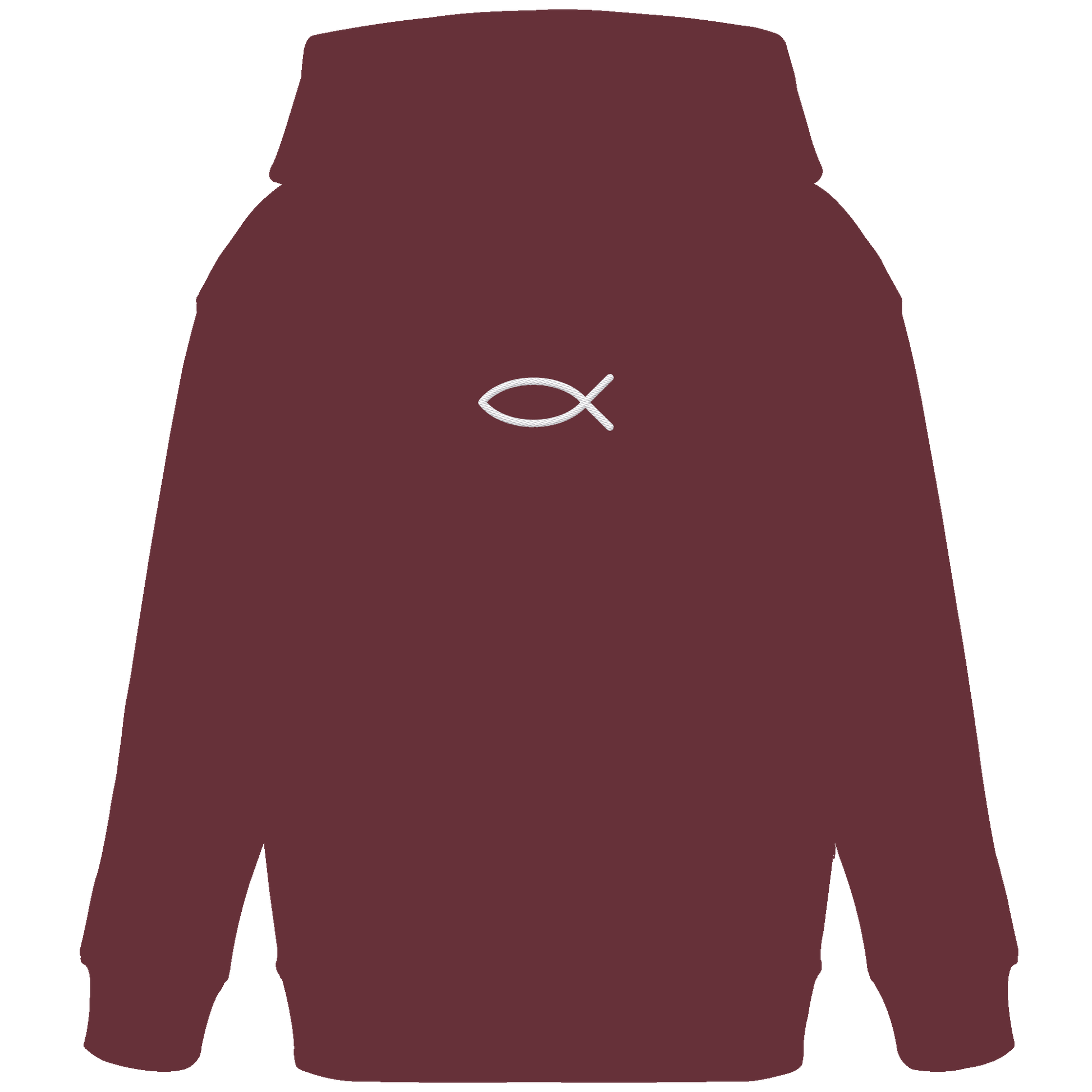 Der Ichthys – Ein zeitloses Zeichen (Stick) | Christliche Kleidung - Kids Organic Hoodie